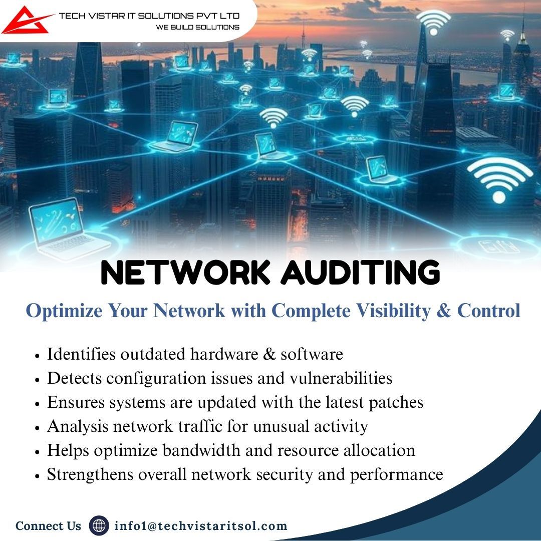 techvistar_IT's tweet image. Strengthen your IT backbone with a smarter, safer, and more efficient network🔐⚙️ 
Get a complete audit that reveals gaps, boosts security, and keeps your systems running at peak performance🚀💻 
#TechVistarITSolutions #SecureYourNetwork #ITOptimization #SystemAudit