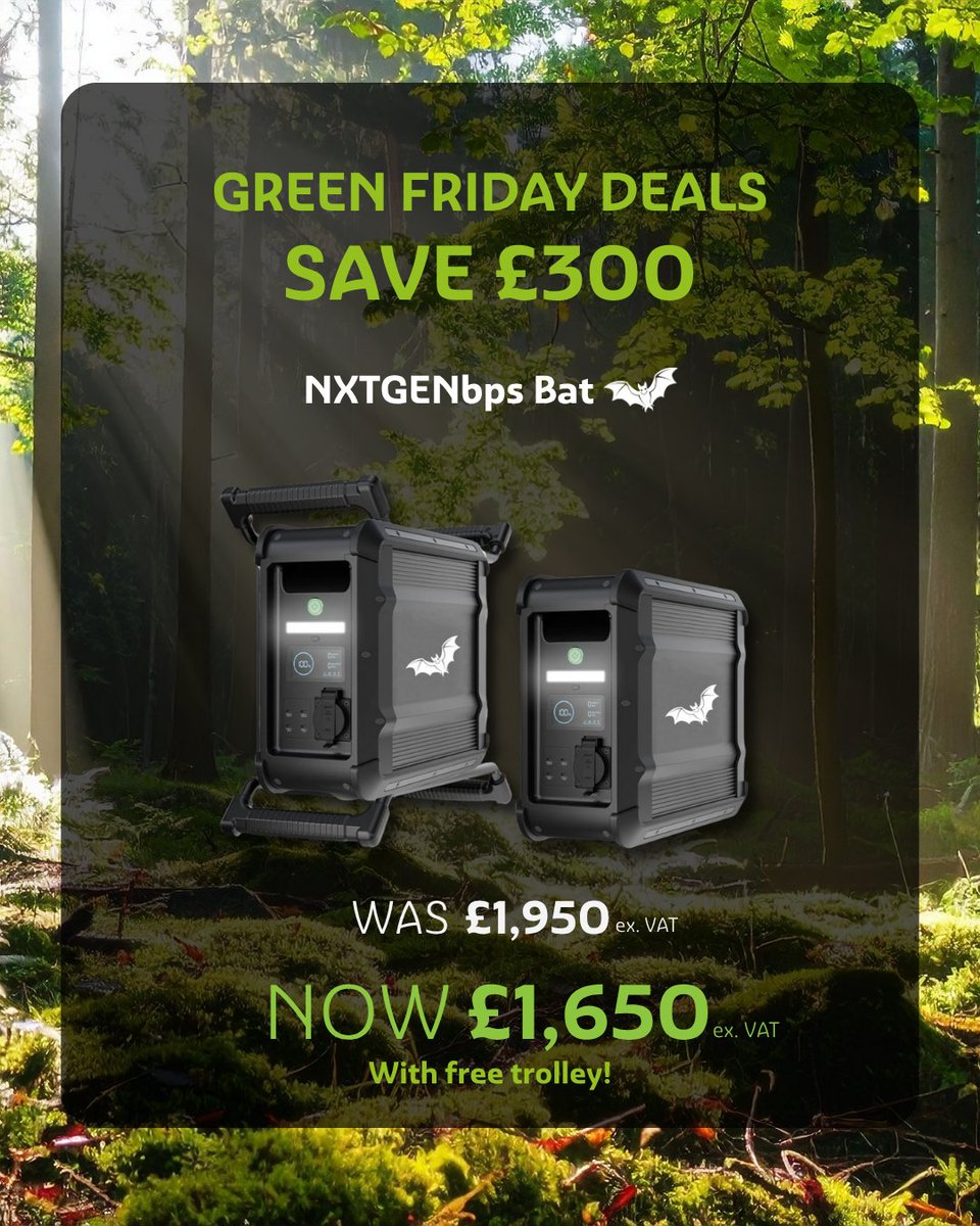 nxtgenbps's tweet image. Make the switch this Green Friday with a cleaner way to power your set. 🔋

Shop now to equip your next project with silent, sustainable power:  bit.ly/43u8sy9 
 
#GreenFriday #SustainablePower