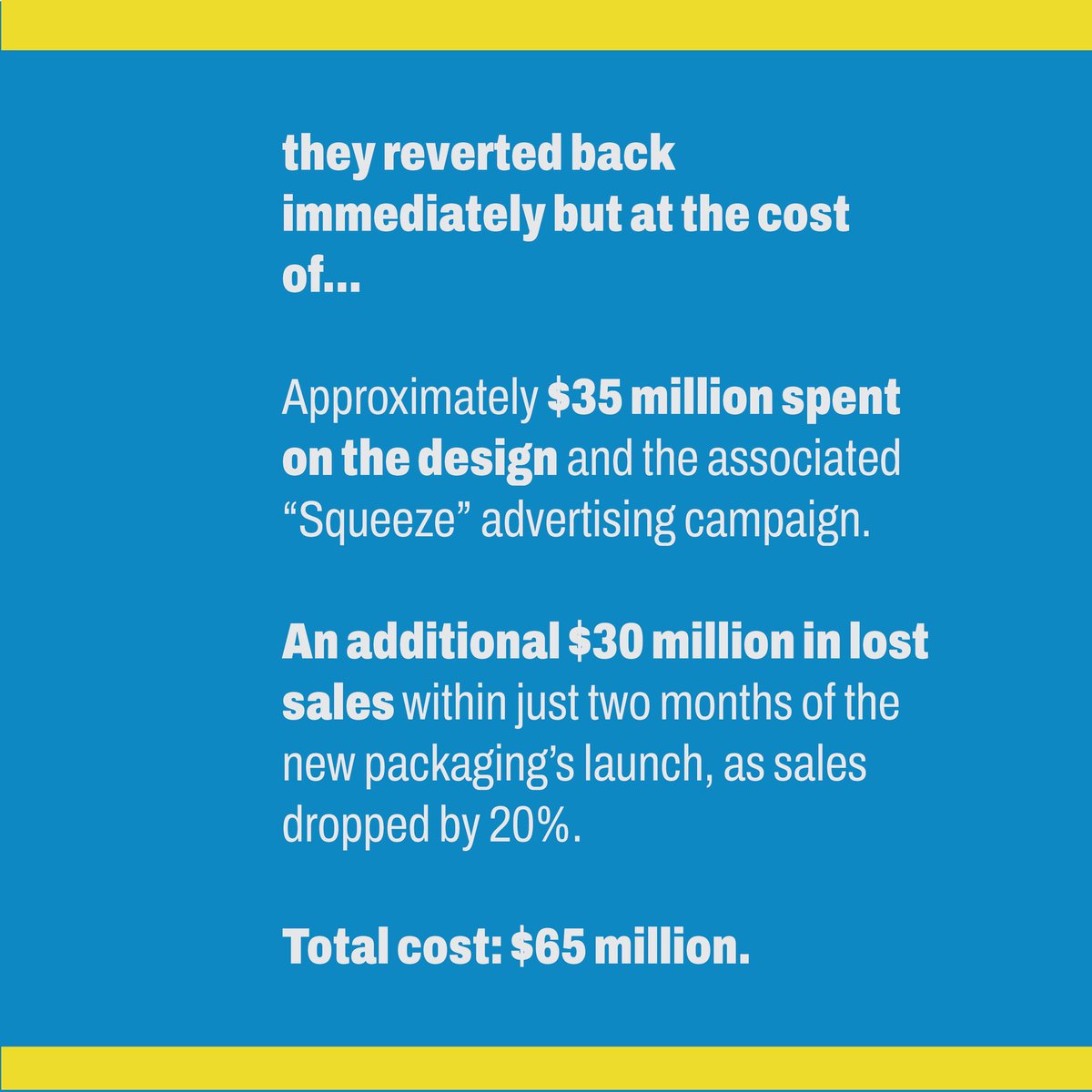 rldesignsstudio's tweet image. Tropicana’s 2009 rebrand dropped sales by 20% in weeks and cost over $65 million.
They removed the orange + straw, their most iconic visual cue and consumers just… didn’t notice them anymore.
Design isn’t decoration.
Design is recognition.
#Branding #DesignFail #MarketingLesson
