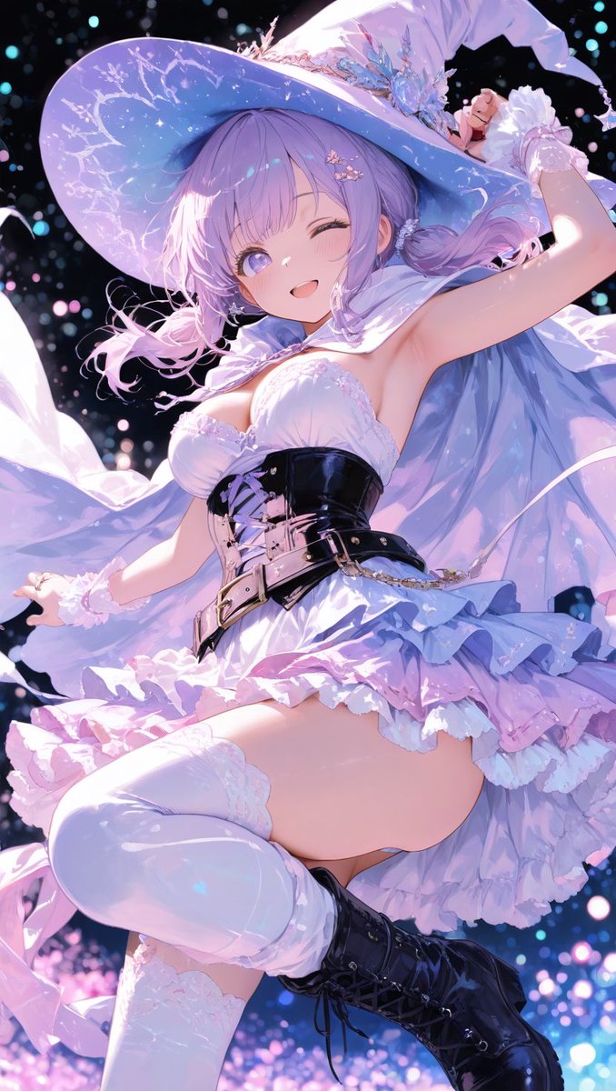 moom_JP00's tweet image. おつかれさまでした💜

#AIイラスト