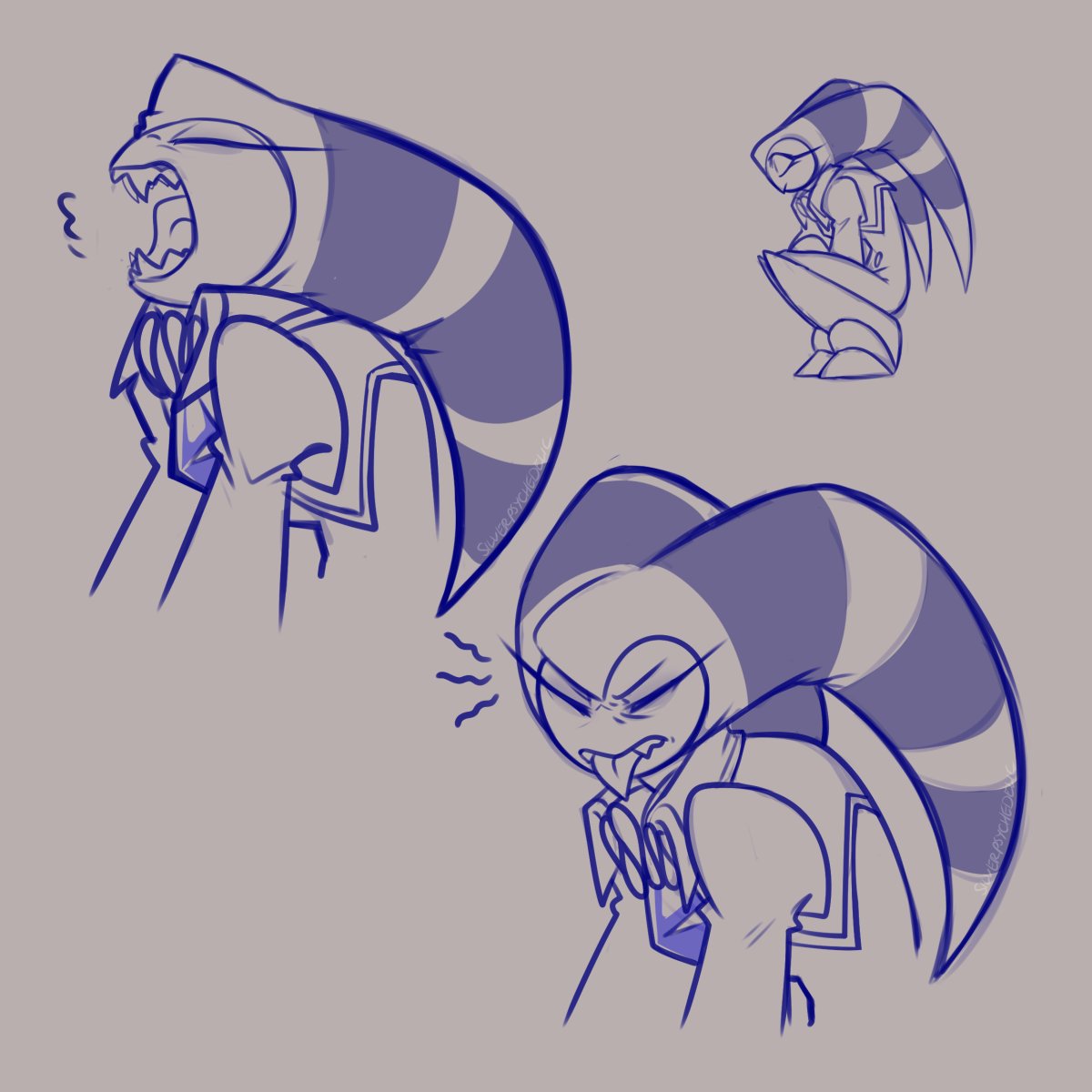 Silverpsyched's tweet image. I need to make them more local cryptid that eats out of the trash