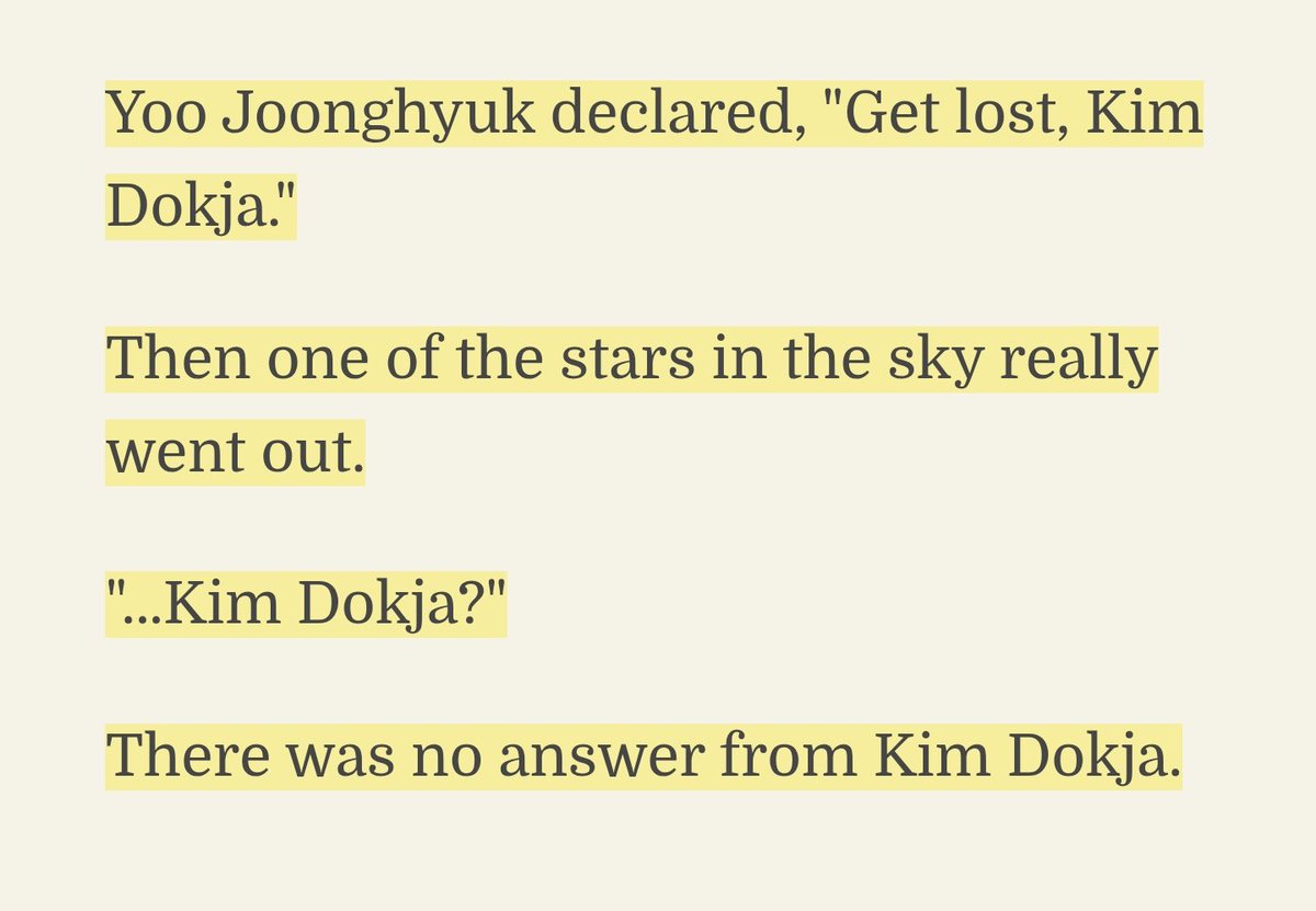 cvnide's tweet photo. they finally adapted this panel into the wbtoon... get lost kim dokja is really here https://t.co/rEOiBdWs9M