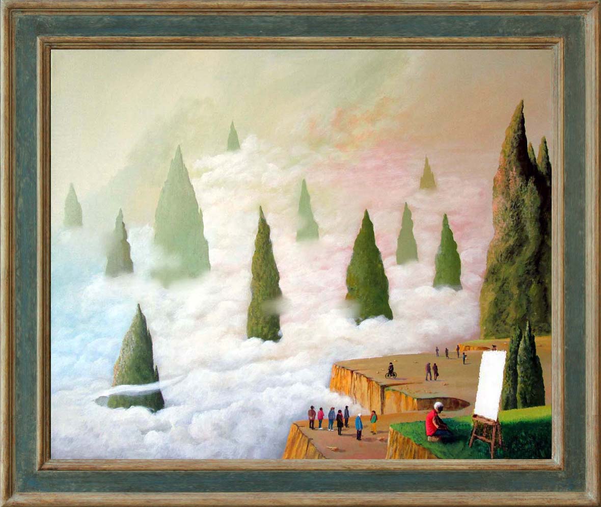 ChehadeAssaad's tweet image. “Birth and death are only two overwhelming moments of perpetual awakening.” 
Laszlo Krasznahorkai

-Instability of elsewhere. 2019. Acrylic on canvas. 61X50 cm.