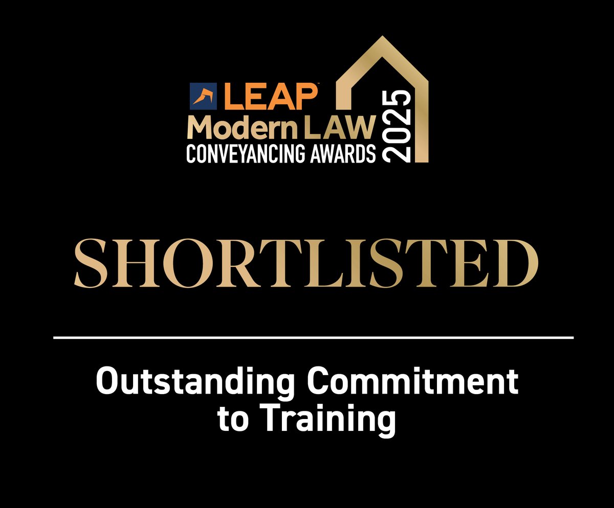TONIGHT! 🥁 It's the Modern Law Conveyancing Awards!

Our nominations:
🏆Conveyancing Firm of the Year - North of England 
🏆Outstanding Commitment to Training 
🏆National Conveyancing Firm of the Year  
🏆Giving it Back Award

Good luck to everyone shortlisted!🤞
#MLCA25