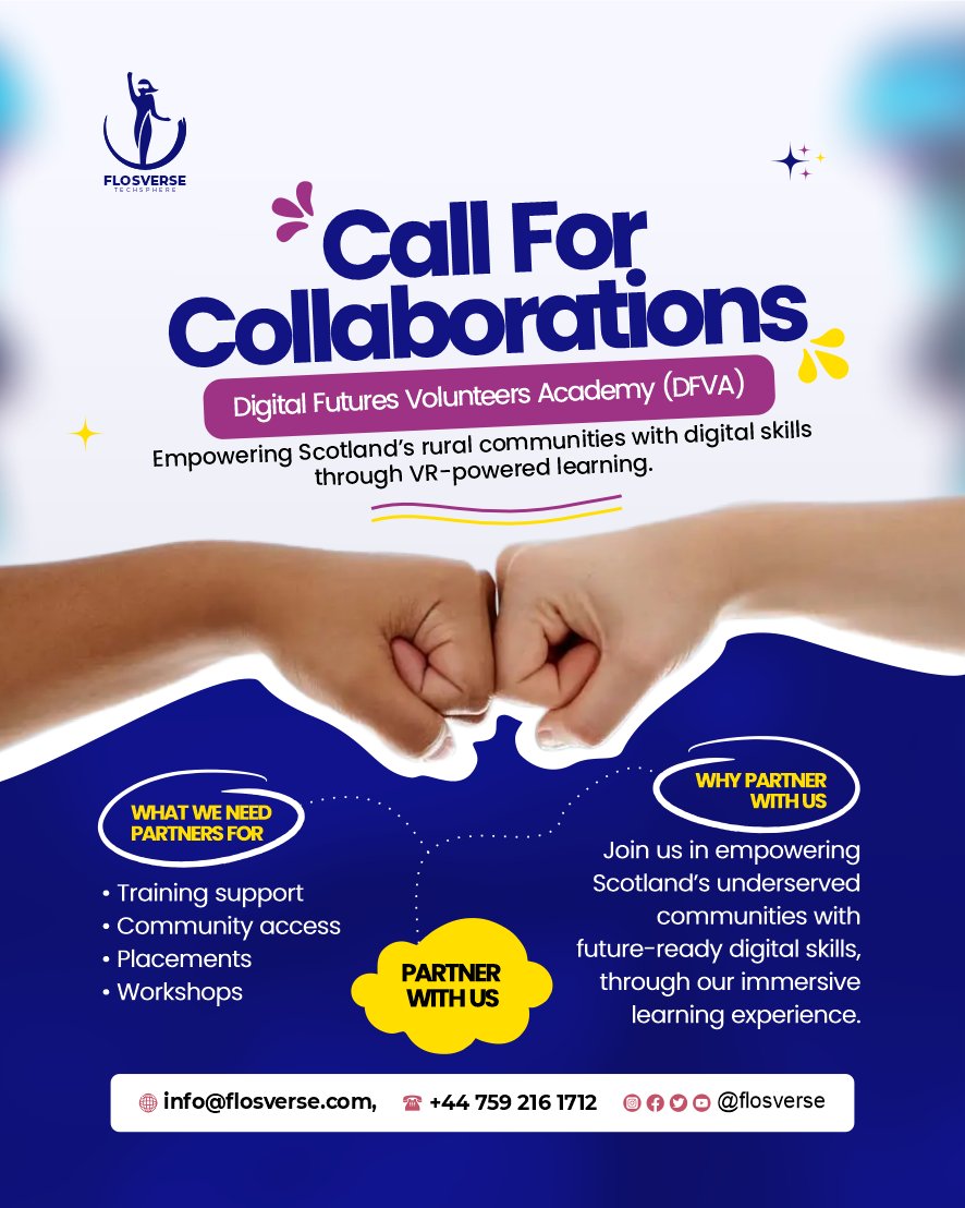 flosverse's tweet image. 🚀 We’re bridging Scotland’s digital divide! Starting with rural communities, and we’re calling on organisations &amp;amp; partners to join us.

See comments for more details😃