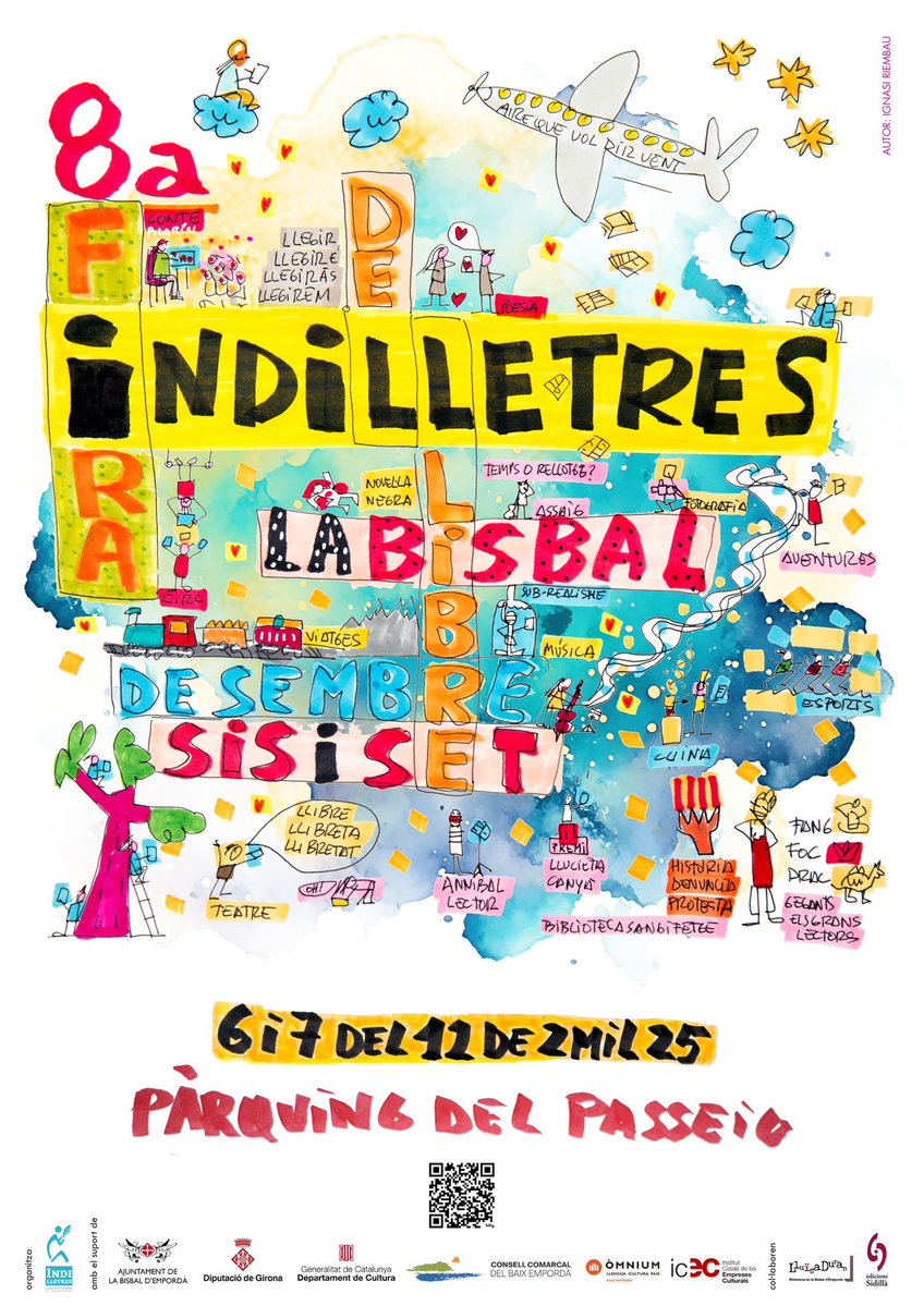 Hi serem! Amb tot el nostre catàleg, primera fira amb Eduard Toda i l’Alguer, i amb una presentació d’Emili Rambla amb <a href="/rocmilac/">Roc Milà</a> i tot. El cap de setmana 6-7 de desembre, cap a la <a href="/FiraIndilletres/">Indilletres</a> 🧣🧤