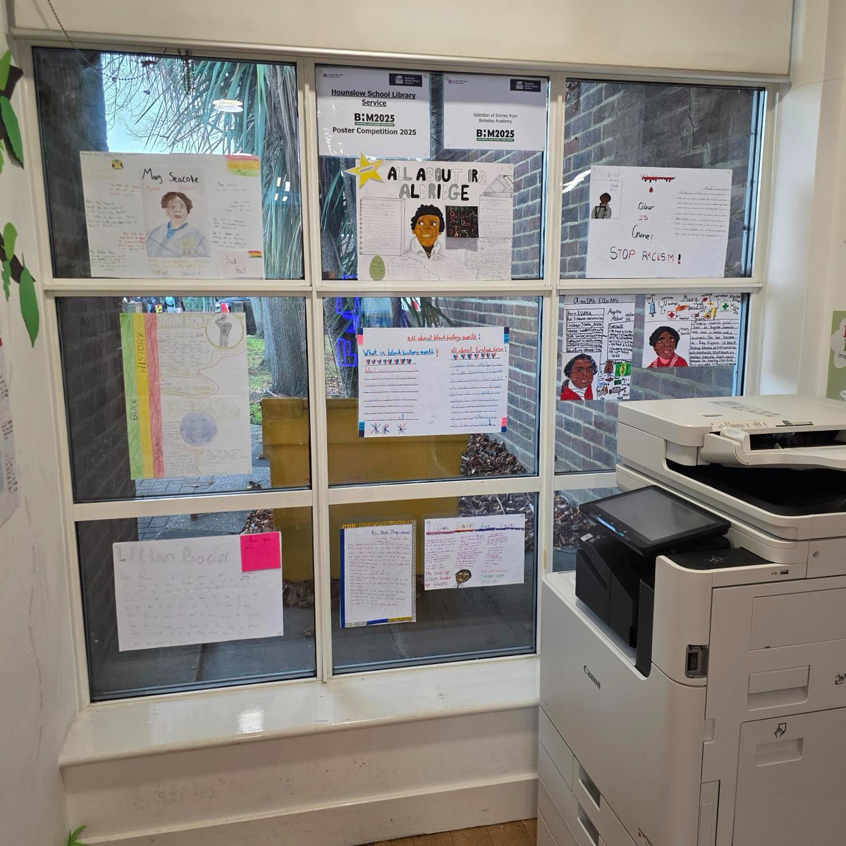 We had so many wonderfully creative submissions for our Autumn competition to create a poster/biography to celebrate Black History Month last month. These fantastic ones from <a href="/BerkeleyAcad_UK/">Berkeley Academy</a>  are now on display at Heston Library! 😊#blackhistorymonth #library