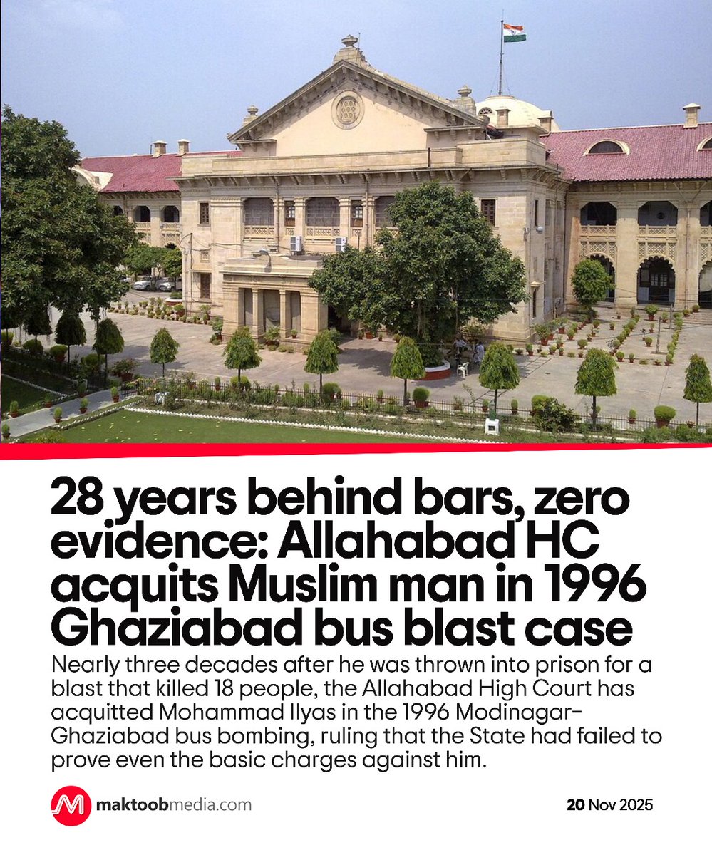 darab_farooqui's tweet image. Name: Muslim. 

Citizenship: Indian. 

28 years in Jail. 

Zero evidence. 

(This is an ad for Indian Judicial system)