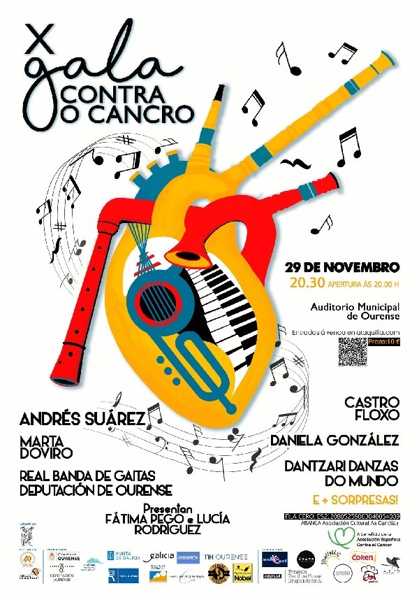 Ourense_CF's tweet image. X Gala contra o Cancro de Ourense
📅 Sábado 29 de novembro, ás 20:30h.
📍 Auditorio Municipal de Ourense.
🎟️ Entradas dispoñibles en Ataquilla.com e na sede @ContraCancerOU (punto de venda físico). 
Fila cero tamén activa para doazóns. #TodosContraElCáncer