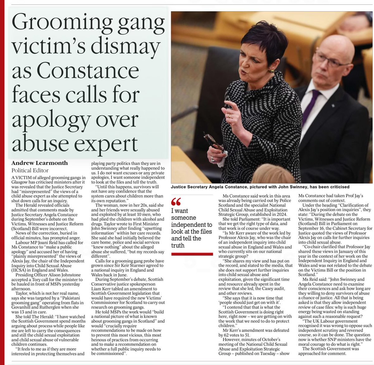 Imagine being groomed &amp; raped as a young person &amp; then being screwed over by the female politician who’s meant to represent you &amp; keep future children safe.  😡😡😡