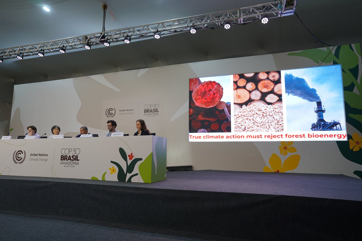 WhatsNYourPapr's tweet image. The Biomass Action Network Fears compromise @Cop30noBrasil and demands that the Transition away from Fossil Fuels must be to Clean Energy Sources which Keep Forests Standing. Read our press release here: environmentalpaper.org/2025/11/biomas… #UNFCCC