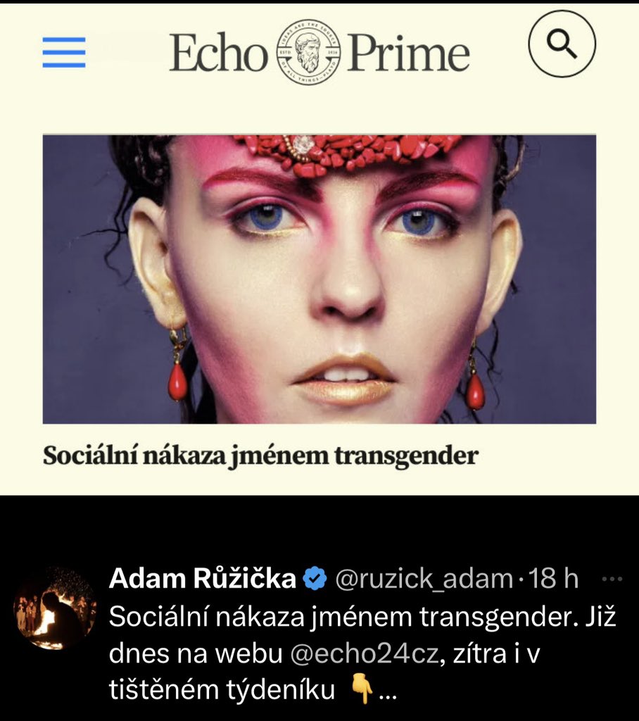 gisat's tweet image. Když někdo označí existenci transgender lidí, tedy skutečných lidských bytostí s jejich vlastními příběhy, bolestmi i radostmi, za „sociální nákazu“, není to publicistika. Není to ani názor. To je obyčejná dehumanizace zabalená do intelektuální pózy.

I takto se rozšiřuje…