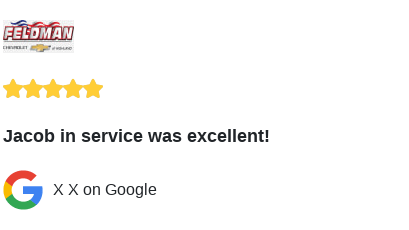 We just received a great review on Google. Thank you X X!
