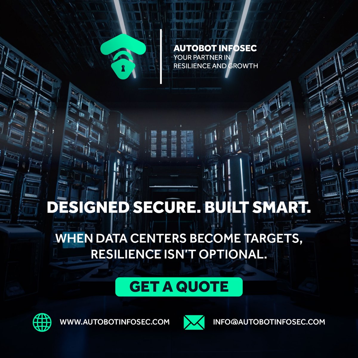AutobotInfosec's tweet image. Your apps aren’t the only target.
Your data center is the real battleground.

Autobot Infosec secures DCs end-to-end: infra, OT/IoT gear, threat-intel, DDoS &amp;amp; uptime support.

DM to secure yours.
#DataCenter #CyberSecurity