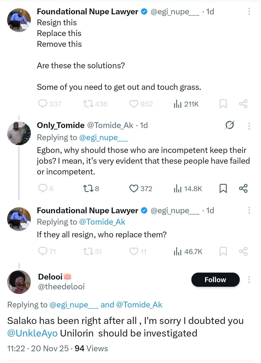 UnkleAyo's tweet image. When I become President, Unilorin will instantly cease, to be an institution of higher learning.

Before that, we will revoke all the First Class degrees they&apos;ve ever issued.