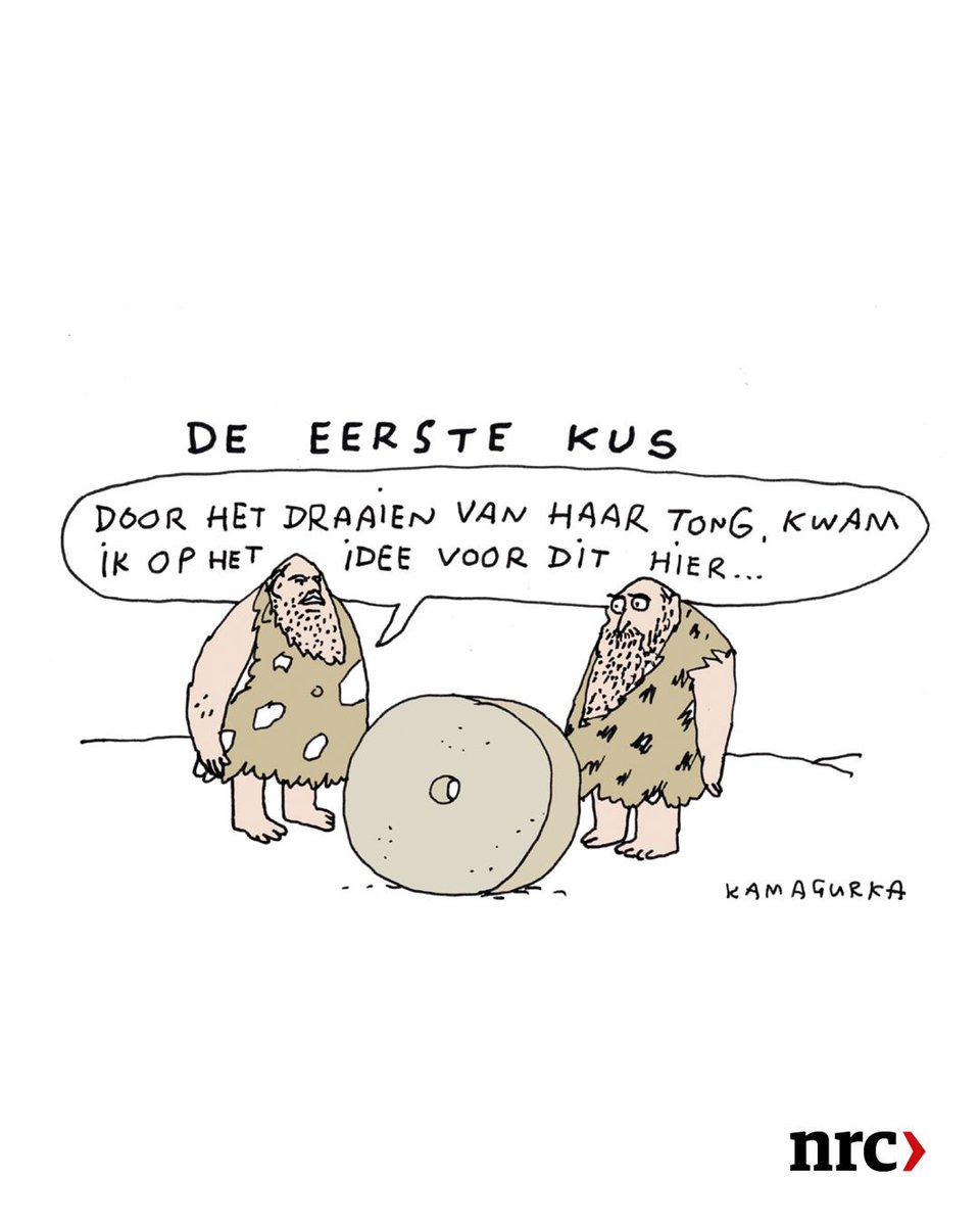 De eerste zoen binnen de familie van de primaten kan gedateerd worden op 22 tot 17 miljoen jaar geleden. <a href="/LucZeebroek/">Kamagurka</a> maakte hier een dagelijkse tekening bij. buff.ly/lWvw82r