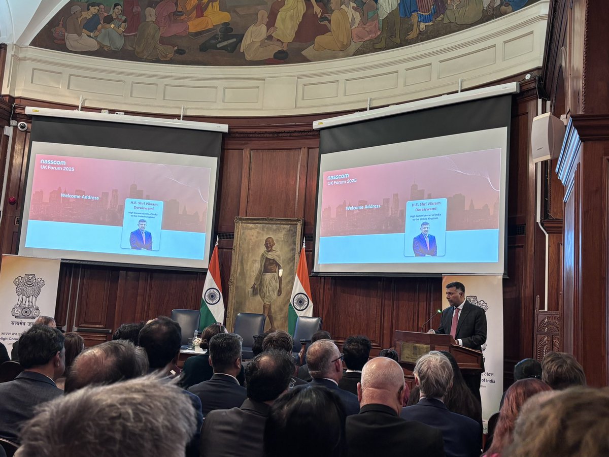 RussShaw1's tweet image. Good to hear from @VDoraiswami at @HCI_London welcome @nasscom to the UK to create stronger UK India tech collaboration - @RNamb @TechIndiaAdv @GlobalTechAdv @UKTechAdv @TechLondonAdv @UKinIndia @AniKaprekar