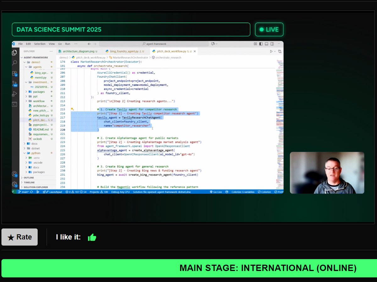 lee_stott's tweet image. Great Morning presenting at Data Science Summit  dssconf.pl  on Empowering Developers with Next Gen AI talking #Agents #AgentFramework and #FoundryLocal  If you want to follow up join our Microsoft Foundry Community aka.ms/foundrydevs