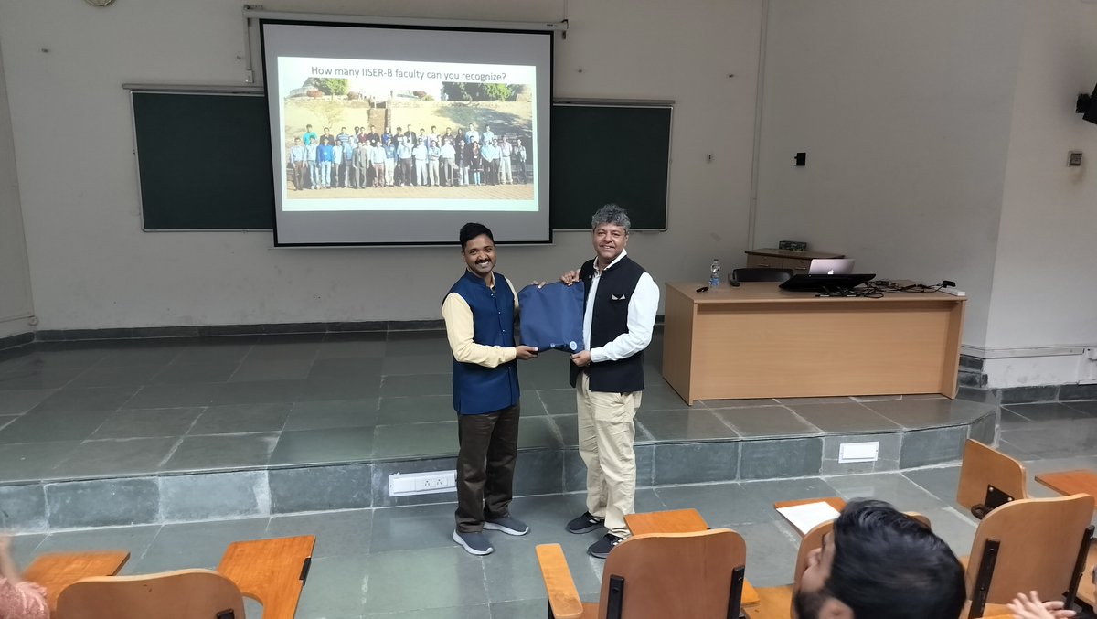chm_iiserb's tweet image. It was a great pleasure to host Prof. Subhajit Bandyopadhyay, @iiserkol  and listen to his exciting talk on &quot;Setting dynamic molecules in action with light&quot; @chm_iiserb @iiserbhopal