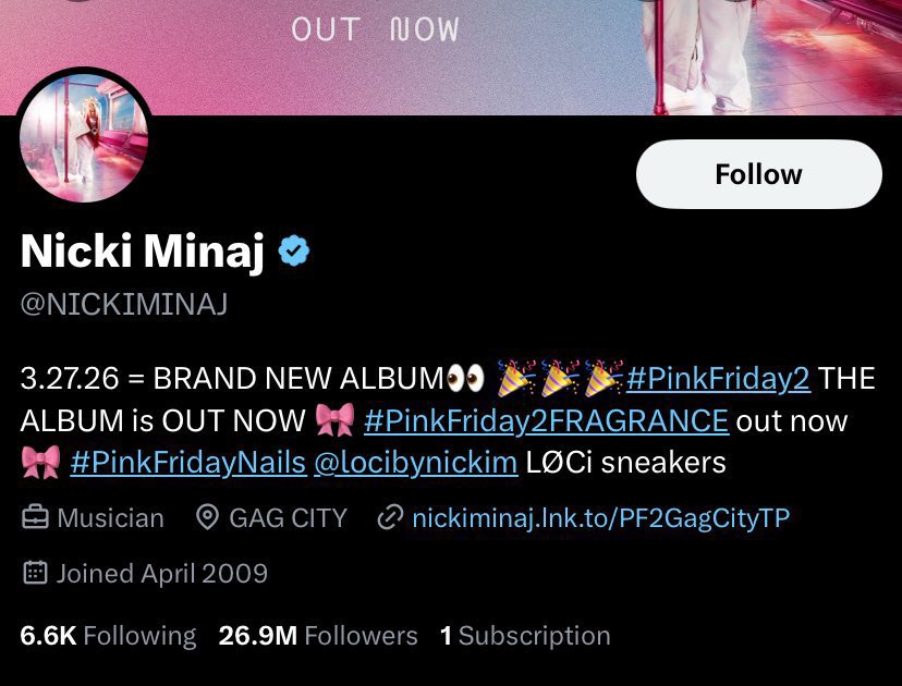 Nicki Minaj lost over a million followers in just few days!

As a Muslim if you are still following her you are a BIG FOOL! 

UNFOLLOW <a href="/NICKIMINAJ/">Nicki Minaj</a> now!