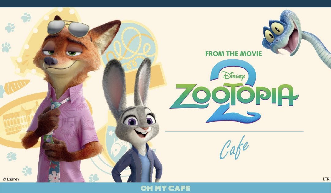 tdr_doria's tweet image. 【OH MY CAFE】
12月19日より、『ズートピア２』をテーマにしたスペシャルカフェが東京・大阪・名古屋にて順次開催されることが決定しました🐰🦊