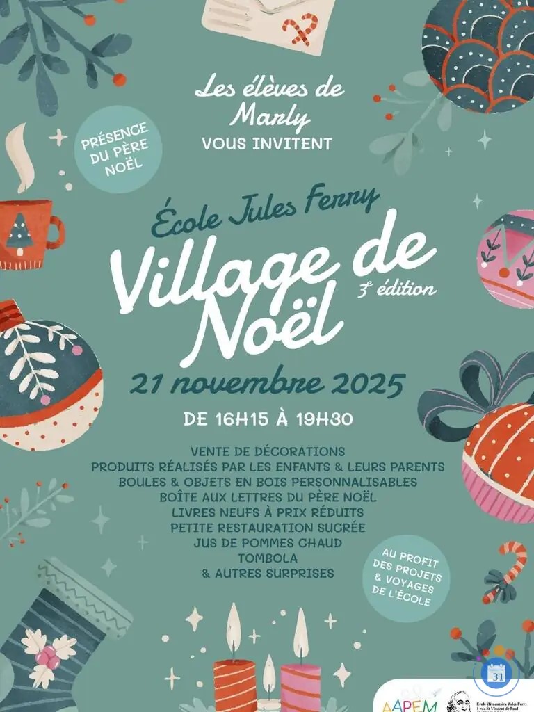 𝗠𝗮𝗿𝗰𝗵𝗲́ 𝗱𝗲 𝗡𝗼𝗲̈𝗹 : 𝘂𝗻𝗲 𝗮𝗺𝗯𝗶𝗮𝗻𝗰𝗲 𝗰𝗵𝗮𝗹𝗲𝘂𝗿𝗲𝘂𝘀𝗲 𝗮̀ 𝗠𝗮𝗿𝗹𝘆 𝗰𝗲𝘀 𝗽𝗿𝗼𝗰𝗵𝗮𝗶𝗻𝘀 𝗷𝗼𝘂𝗿𝘀 🥞
📍Marly accueille son village de Noël ce vendredi 21 novembre avec des stands créatifs et gourmands. Puis la commune vous donne rendez-vous pour le