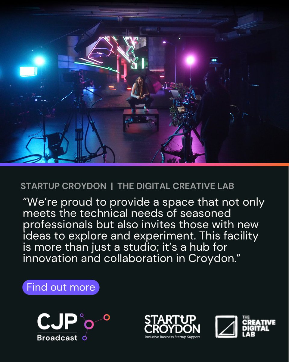 cjp_ltd's tweet image. The Creative Digital Lab champions creativity in South London, bringing together a virtual production studio, post-production suite, podcasting and training spaces, alongside co-working and offices for a growing community.

Find out more: bit.ly/4ox8WeO