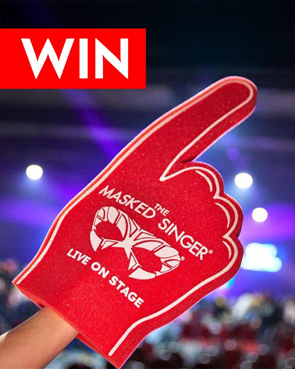Butlins's tweet image. #Competition time! 🚨 We&apos;re giving away a 2026 February Half Term break, and a foam finger signed by some of our 2025 masked celebs! 🎭

To enter, share your favourite holiday memory or photo in the replies! 👇

T&amp;amp;Cs apply, visit bit.ly/4lMUQEj #ReadyToButlins