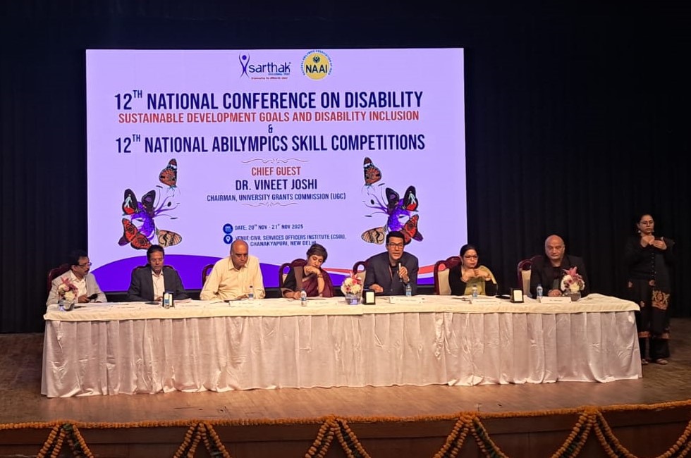 SarthakEducati2's tweet photo. Panel 3: Future-Ready Beginnings is LIVE at #NCD2025!
Focus on SDG3 &amp; SDG4—Early Intervention, Health &amp; AI for Inclusive Education.
 @IBM @AIIMS @stratbeans @DelhiUniversity 
📺 https://t.co/FosiKuO9Q0
#Abilympics2025 https://t.co/t1YULIt0o0