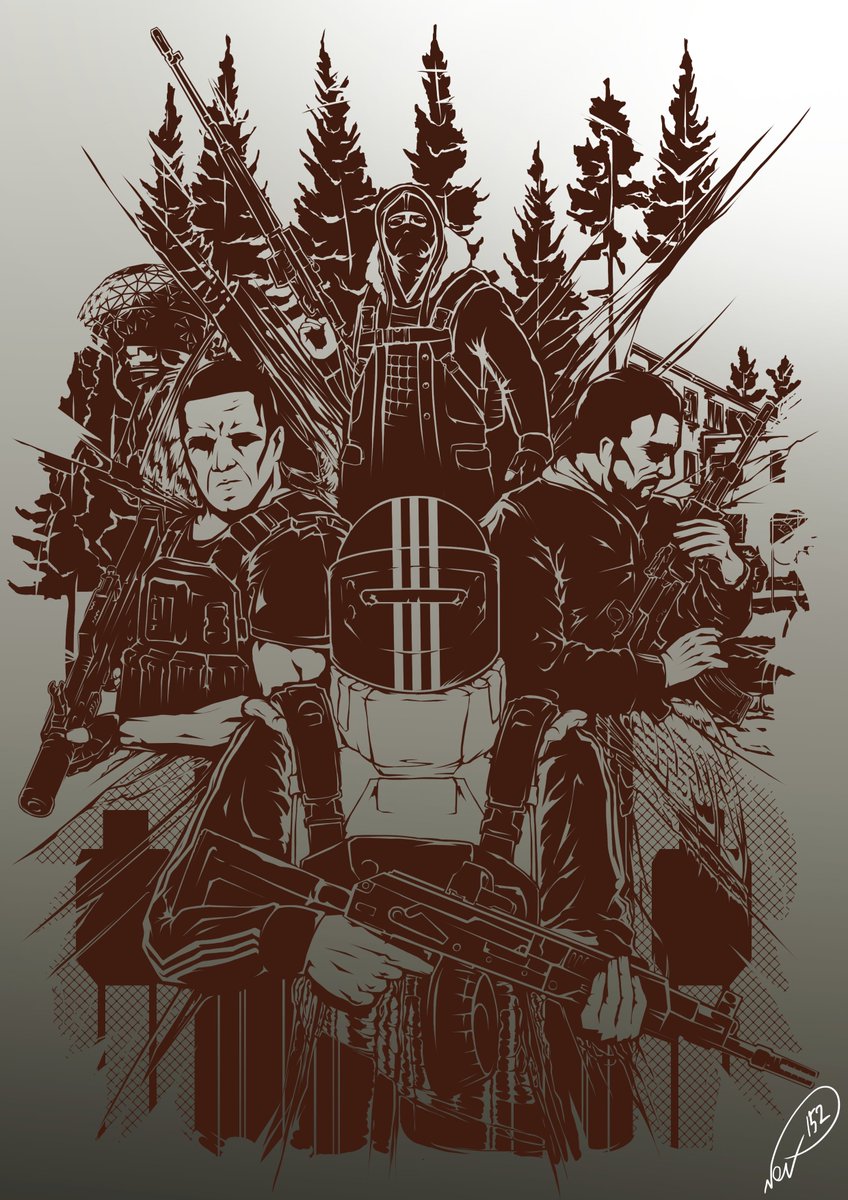Apparently from <a href="/November_152/">B. Kamenskiy "November.152"</a>. Really Cool fanarts, the goons and lighthouse one was the first one i saw, never knew it was from <a href="/November_152/">B. Kamenskiy "November.152"</a> before! #EscapefromTarkov 
x.com/nikgeneburn/st…