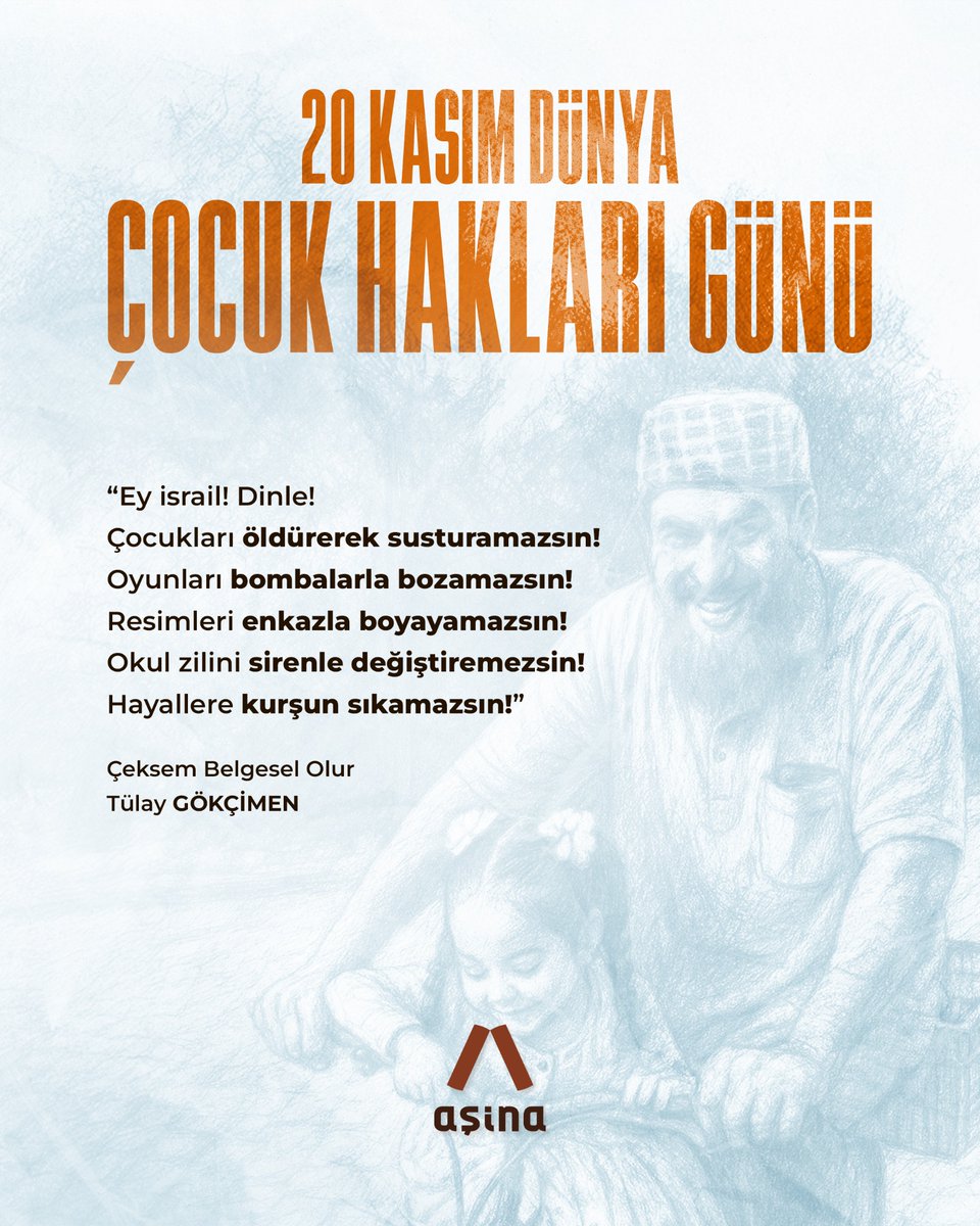 asinakitap's tweet photo. 20 Kasım Dünya Çocuk Hakları Günü 
Siz değil misiniz çocuk hakları için bildirgeler yayınlayan, fonlar oluşturan, dünyayı ayağa kaldıran(!)
Yeme, içme, barınma, eğitim, oyun haklarından mahrum çocukların şimdi yaşama hakları elinden alınıyor ve siz hala susuyor musunuz? https://t.co/qwmaHllOB9