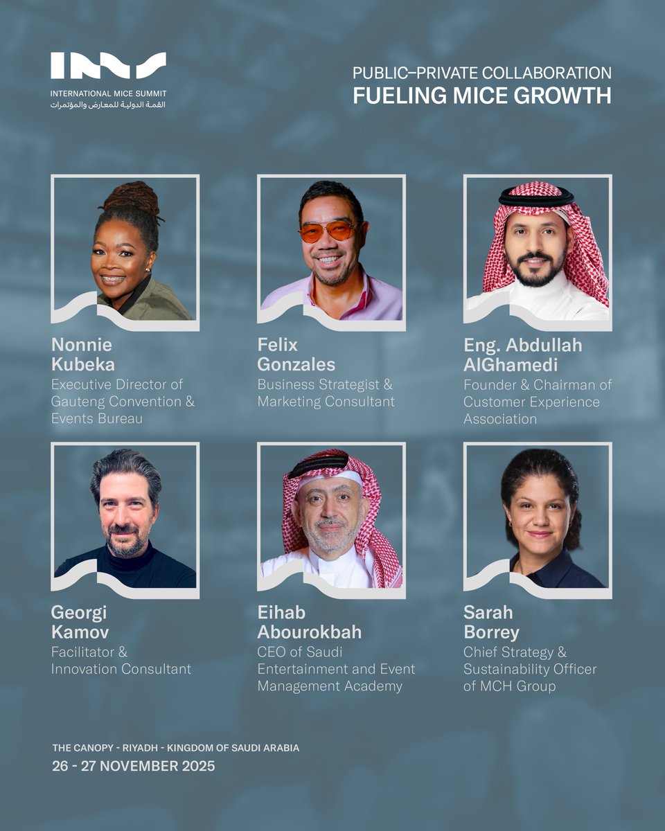 We’re excited to unveil our next distinguished group of speakers joining #IMS25.

With profound expertise across investment, tourism, and global events, they will share insights on emerging opportunities, innovative policy frameworks, and the evolving dynamics shaping the global