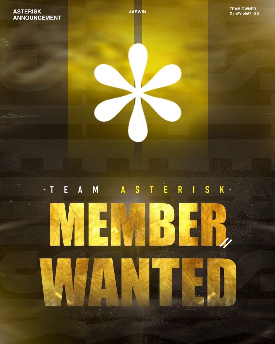 Asterisk tweet media