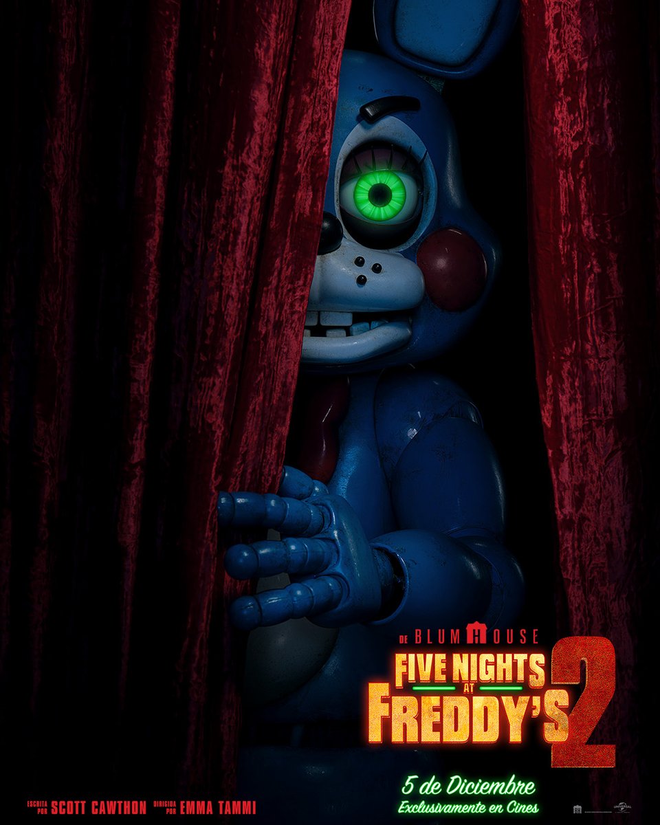 Universal_Spain's tweet image. #FiveNightsAtFreddys2 ¡5 de diciembre exclusivamente en cines!