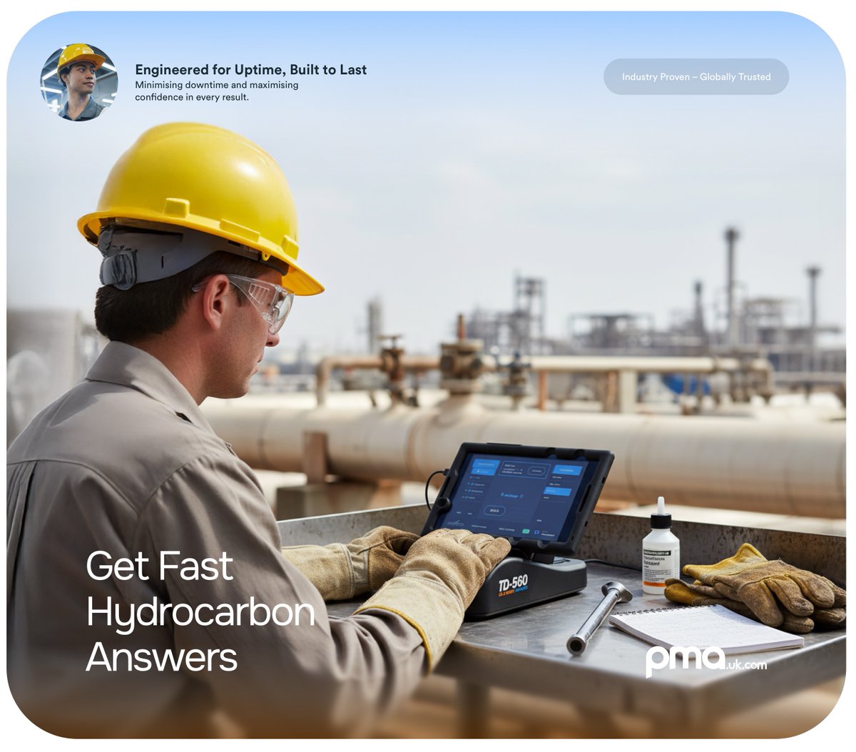 pma_co's tweet image. Relying on slow lab results for oil in water checks? The TD-560 dual channel analyser gives fast grab sample data for heavy and light hydrocarbons, from low ppb to 5000 ppm, in one portable unit.

pma.uk.com/portable-oil-i…

#OilInWater #ProcessMonitoring