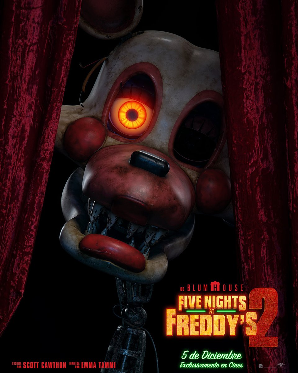 Universal_Spain's tweet image. #FiveNightsAtFreddys2 ¡5 de diciembre exclusivamente en cines!