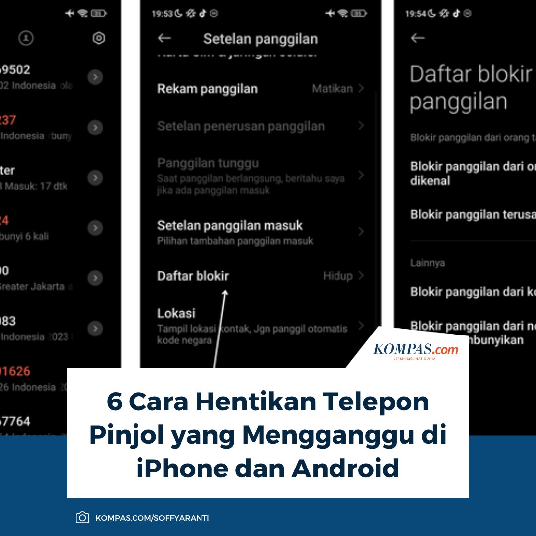 kompascom's tweet image. Teror telepon pinjol mencekam? Cek 6 jurus jitu redam panggilan mengganggu di ponsel Android dan iPhone.

Baca di sini: tekno.kompas.com/read/2025/04/1…

~TR #Spam #Pinjol