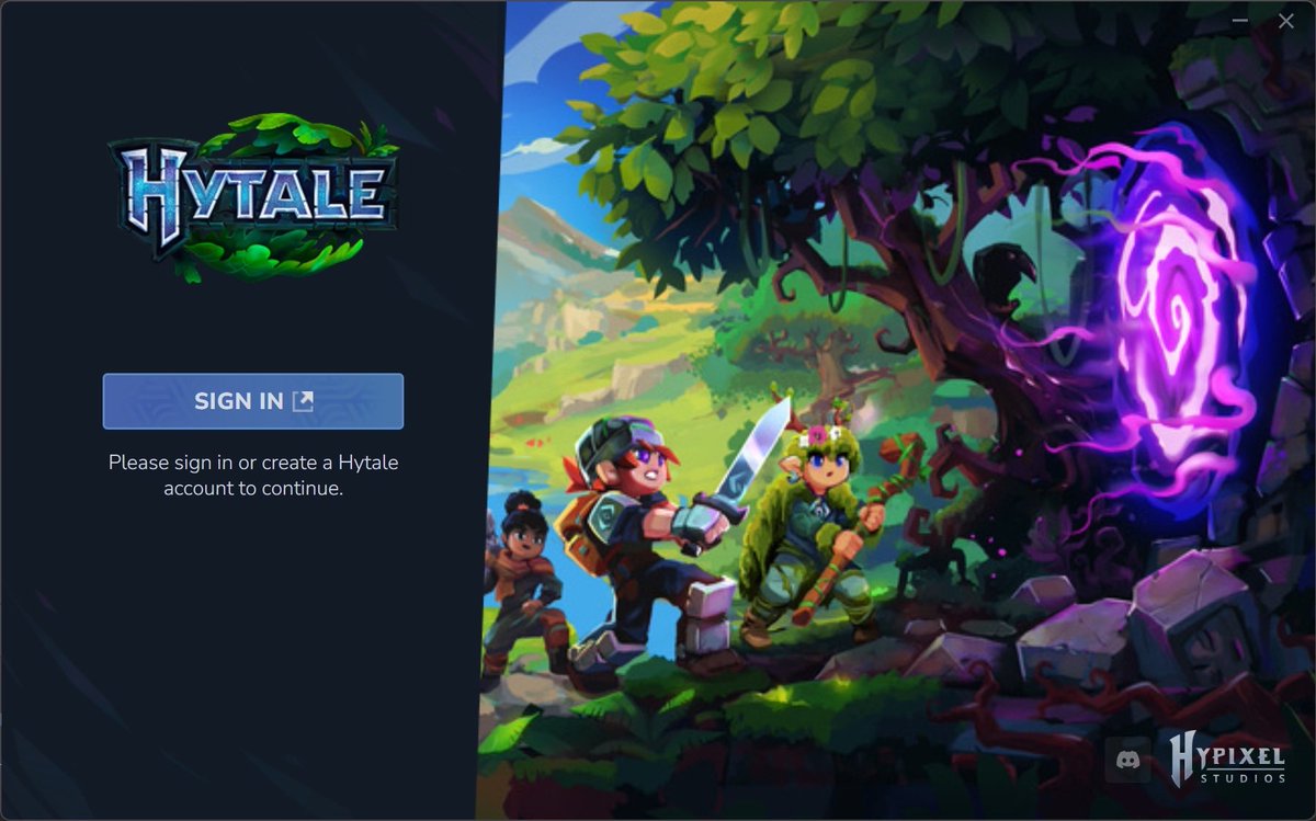 HytaleNewsYT's tweet image. First Look at the Hytale Launcher!