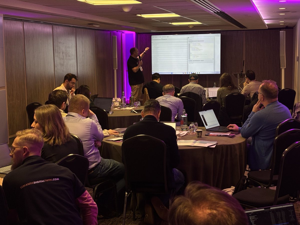 Connected_Data's tweet image. 🏢 Mark Manley and Xanthos Angelides from NumoData opened the Applications stage by showing how graphs can be used to model complex enterprise environments. #CDL25

Got your tickets for tomorrow? — secure your place here 👉 bit.ly/47TN7ks

#KnowledgeGraphs #EnterpriseAI…