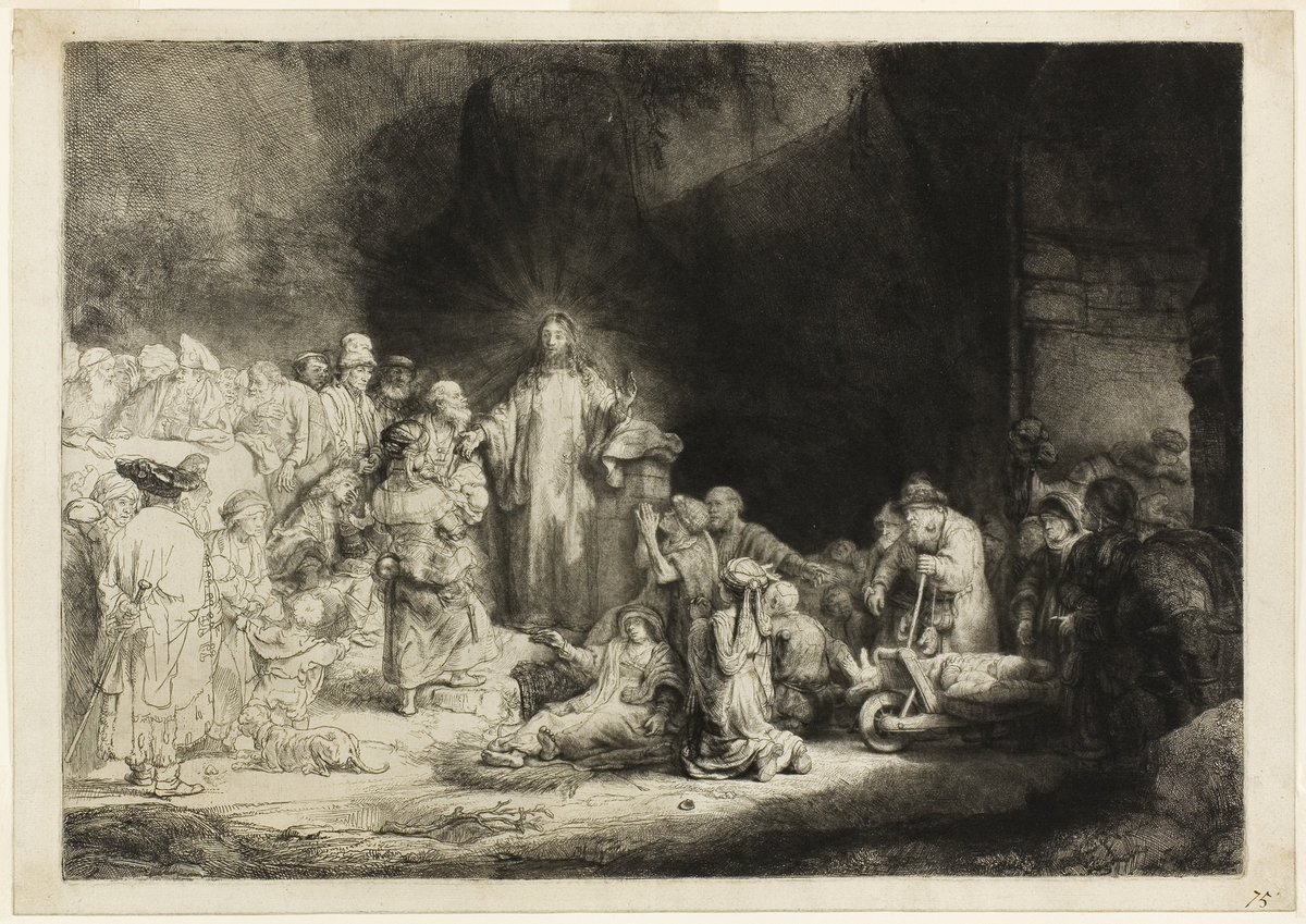 artistrembrandt's tweet photo. The Hundred Guilder Print #artbots #rembrandt https://t.co/m5rEZrPpfI