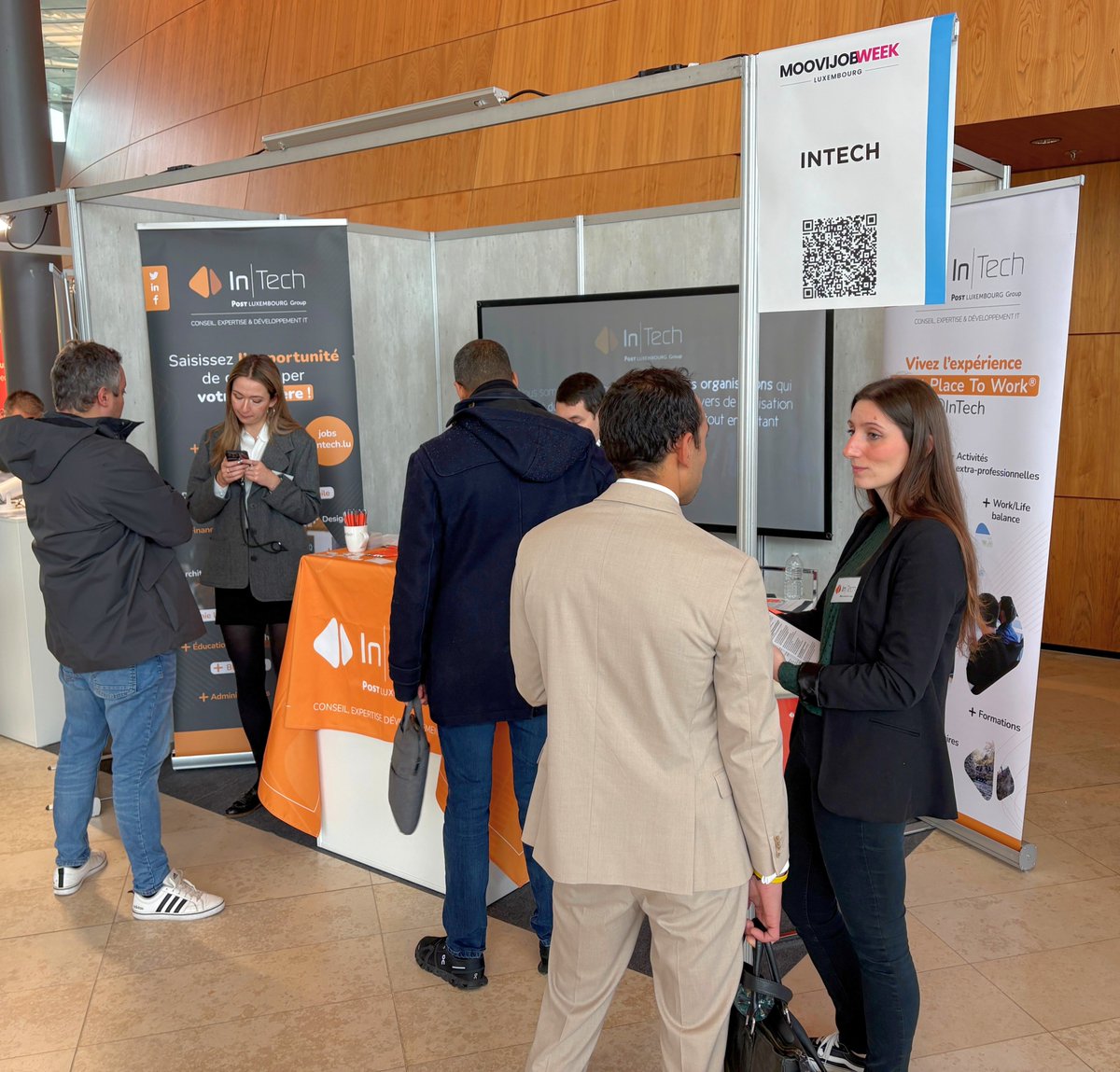 intech_lux's tweet image. Journée spéciale #Informatique à la #MoovijobWeekLuxembourg .

Nous sommes présents au @luxcongress pour rencontrer les talents #IT et partager notre culture reconnue @GPTW_Lux  depuis 10 ans.

Nous avons hâte d&apos;échanger sur vos projets et nos opportunités.
#ITJobs #Luxembourg