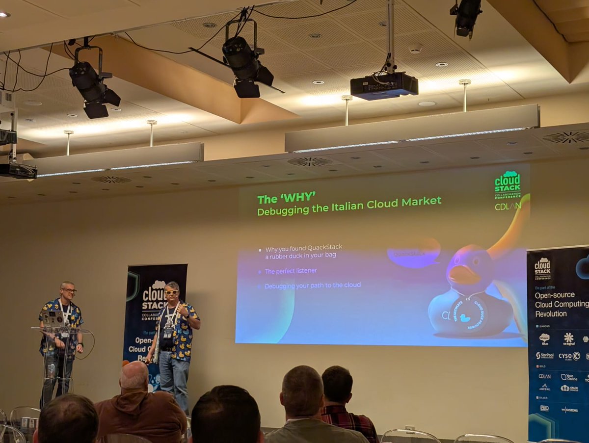 Shellrent's tweet image. Anche #Shellrent presente alla @CloudStack Collaboration Conference di Milano.
L&apos;evento riunisce la community di sviluppatori e leader tecnologici per approfondire gli ultimi progressi del #cloudcomputing open-source e della #virtualizzazione.

#CloudStackCollab #CloudStack