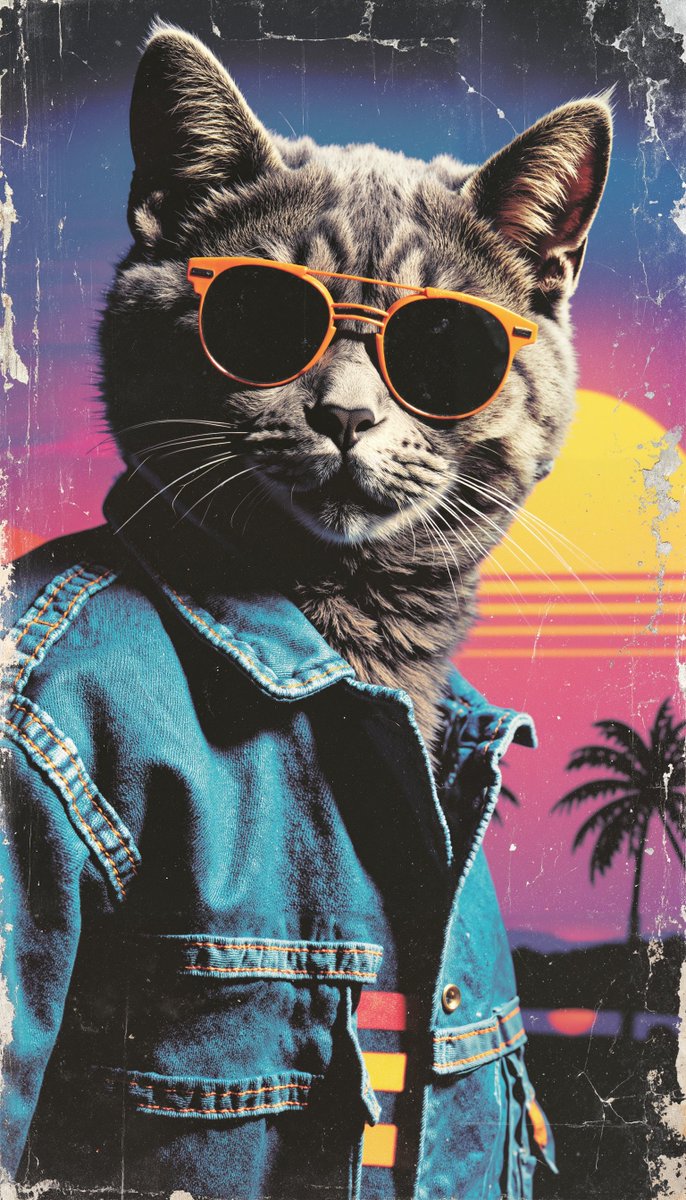 _X_III_D's tweet photo. Retro 80s Vaporwave 
One of my favourite LoRAs. 
Created recently using Midjourney images as a base. https://t.co/HBf6655hPT