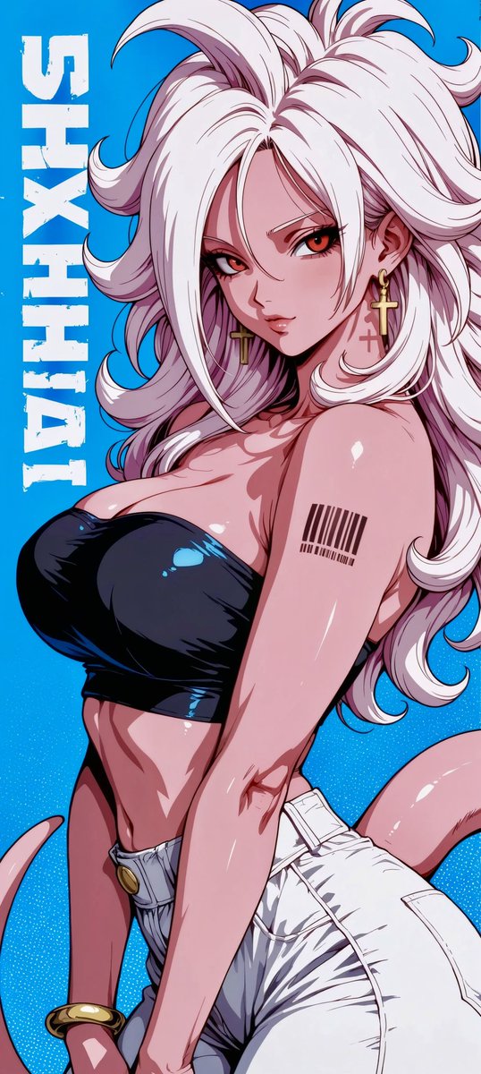 theSosiKevin's tweet image. Power wrapped in sweetness… Majin 21 fans, you know. 🍭⚡

[SFW]