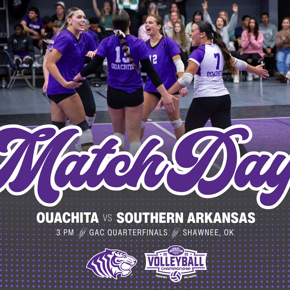 It’s 𝗧𝗢𝗨𝗥𝗡𝗔𝗠𝗘𝗡𝗧 𝗧𝗜𝗠𝗘! Tigers 🆚 Muleriders round 3!

OBUtigers.com/coverage | #theGAC | #BringYourRoar🐅