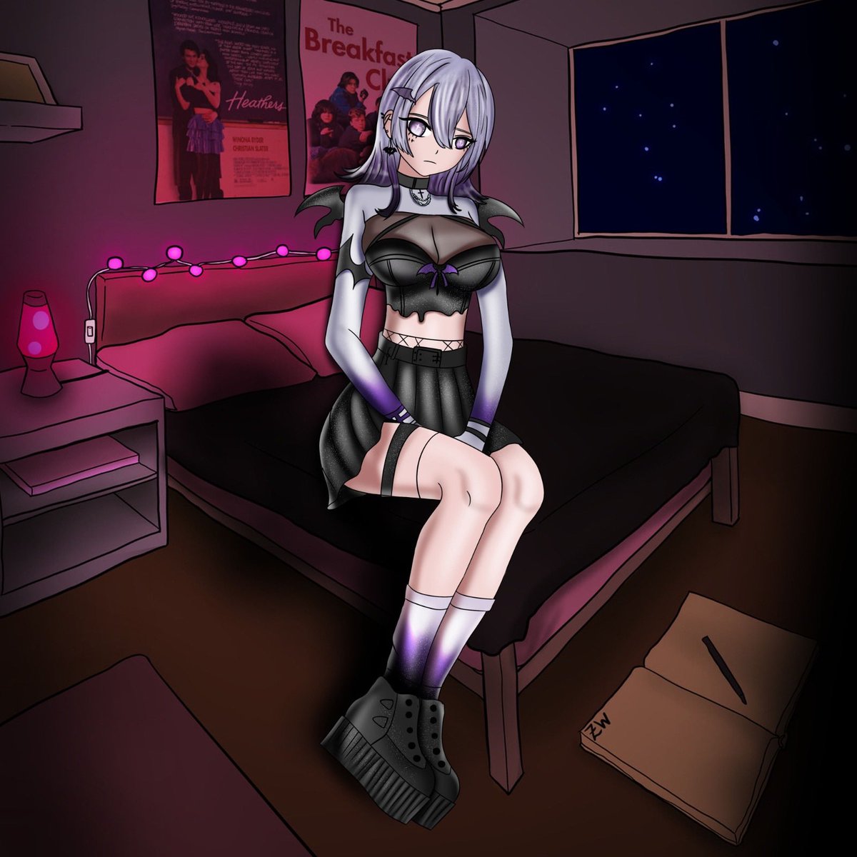 ScarlettSo46293's tweet image. A lovely art piece for my sweetest friend @dani_daniel_2 
 Thanks for the opportunity 🩷❤️💜🖤