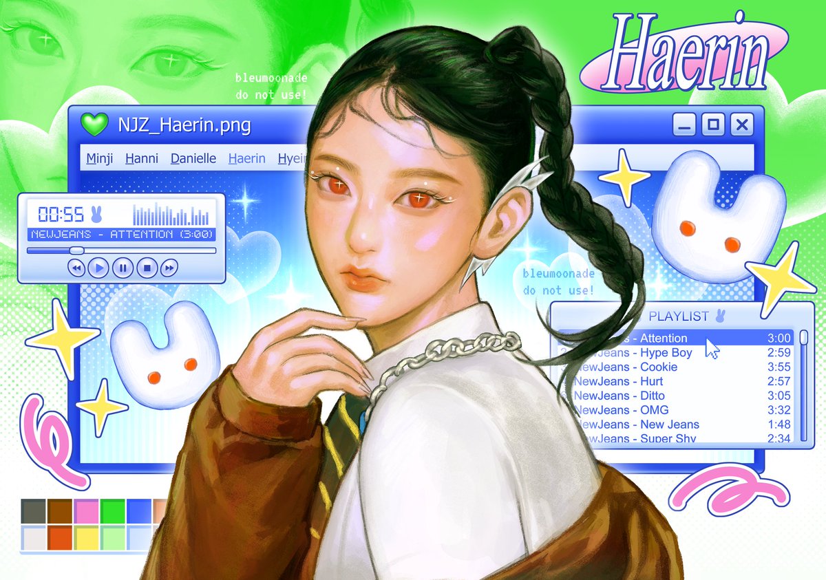 bleumoonade's tweet image. 𝑨-𝑻-𝑻-𝑬-𝑵-𝑻-𝑰-𝑶𝑵 ! 🐰⊹ ࣪ ˖ 
NewJeans Haerin Fanart

#NewJeans #뉴진스 #Haerin #해린 #NJZ

x.com/bleumoonade/st…