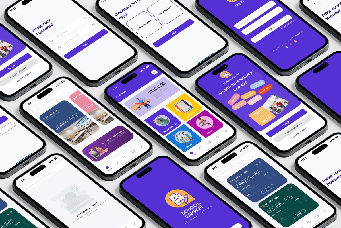 UiUiux110350's tweet image. تطبيق يتيح البحث عن المدارس والمحاضرين وادوات المدارس وايضا يتيح امكانيه المقارنه بين اكثر من مدرسة 
تقدر تشوف البريزنتيشن كامله 👇🏻

behance.net/gallery/223325…
#AppDevelopment