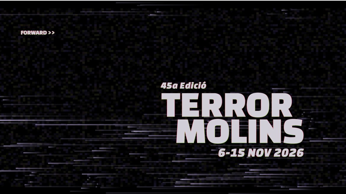 terrorMolins's tweet photo. Abans d’apagar del tot els llums, una última sorpresa: la 45a edició del TerrorMolins ja té dates. 😯🫢

Ens tornarem a trobar del 6 al 15 de novembre de 2026 a Molins de Rei, amb noves històries i noves mirades.

#TerrorMolins26 https://t.co/wphmVcYdx7