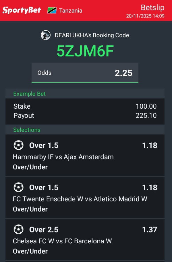 Kama huwa hubet basi na leo usibet maana wewe ndo utakuwa mchawi wetu leo🥱

✅Repost tu nawengine waone 🤝